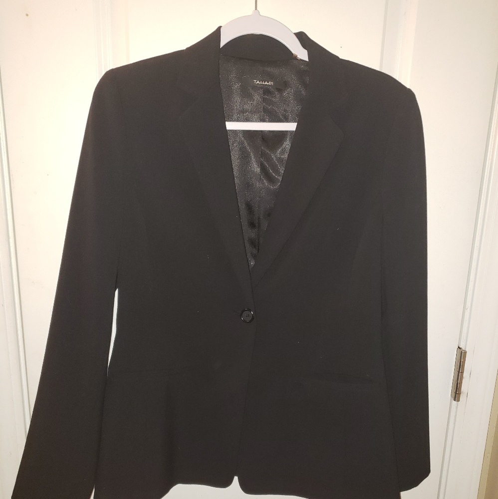 Single button, Tahari blazer